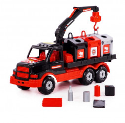 Игрушка ПОЛЕСЬЕ &quot;MAMMOET&quot;, автомобиль-контейнеровоз 68507