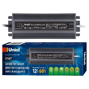 Герметичные (класс защиты IP 67) UNIEL (UL-00007575) UET-VAF-060A67 12V IP67