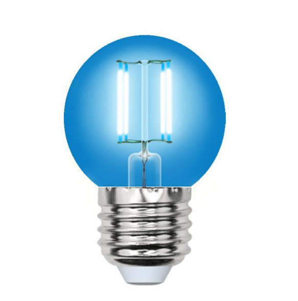 G (Лампы-глобы) UNIEL (UL-00002990) LED-G45-5W/BLUE/E27 GLA02BL