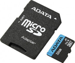 Карта памяти A-DATA 128GB MicroSDHC Class10 UHS-I A1 + адаптер (AUSDX128GUICL10A1-RA1)