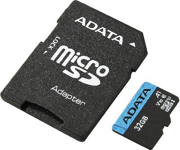Карта памяти A-DATA 128GB MicroSDHC Class10 UHS-I A1 + адаптер (AUSDX128GUICL10A1-RA1)