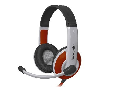Гарнитура DEFENDER (64098) WARHEAD G-120 белый/красный