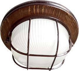 Светильник накладной влагозащищенный ECOLA TP53R5ECA GX53 LED НБО-03-60-022 1*GX53 орех