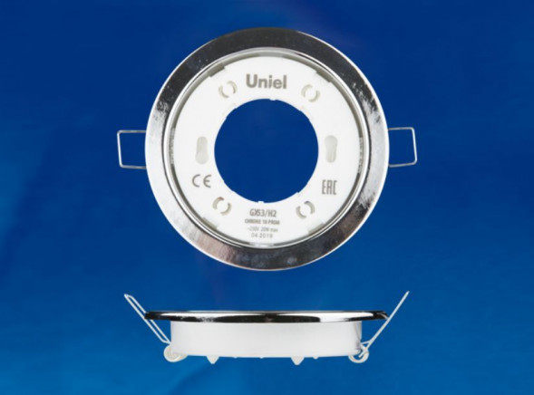 СВЕТИЛЬНИКИ ВСТРАИВАЕМЫЕ UNIEL (UL-00005052) GX53/H2 CHROME 10 PROM