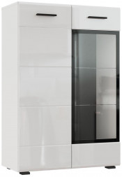 Модуль для гостиной НК-МЕБЕЛЬ GLOSS комод КМВ-80 Белый/Белый глянец 71373136 (3 кор.)