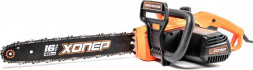 Пила электрическая цепная ХОПЕР ПЦ-16/2200 (2200W, шина 16 , тормоз цепи) Пила электрическая цепная