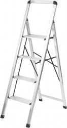 Стремянка MASTER HOUSE Бриена (алюминиевая), 4 ступени, цвет алюминий 84164