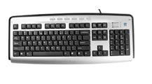 Клавиатура A4TECH KLS-23MU USB+PS/2 серебро/черный