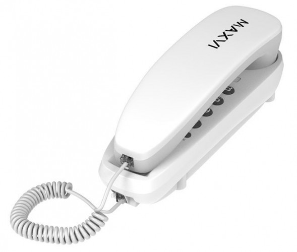 Телефон проводной MAXVI CS-01 White