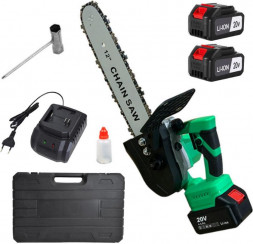 Пила цепная аккумуляторная ZITREK GreenSaw 20 PRO (20В, 4 Ач Li-ion аккум. 2шт, ЗУ) 082-1852