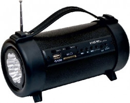 Радиоприемник VIKEND HUNTER УКВ 64-108МГц, 220V, акб 1000mA/h, USB/SD/AUX, светодиодный фонарь