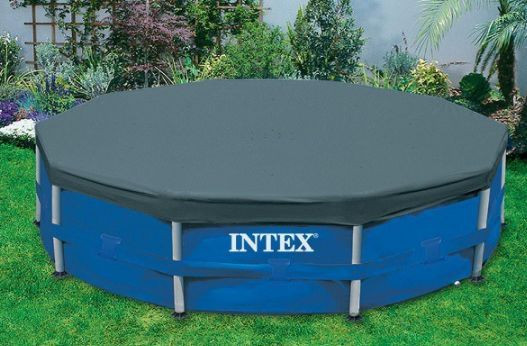 Тент для каркасного бассейна INTEX Тент для каркасного бассейна METAL FRAME 305см (выступ 25 см) .(в коробке) Арт. 28030