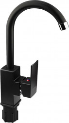 Смеситель для кухни BRIMIX 5924 Смеситель на кухню, боковой, шаровый, из высокопрочного пластика АБС, ЧЕРНЫЙ, квадратный корпус