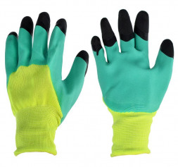 Перчатки INBLOOM Садовые перчатки, 9 размер, нейлон с пенополиуретановым обливом, 50 гр 188-071