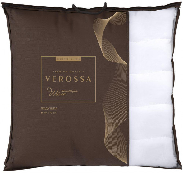 Постельные принадлежности VEROSSA Подушка VRSilk 70/70 Шелк/ХБ 0,85 33