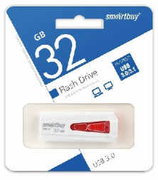 USB флеш SMARTBUY (SB32GBIR-W3) 32GB IRON WHITE/RED USB3.0