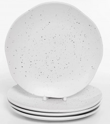 Тарелка ELRINGTON 235-61010 AURORA мелкая 200мм, белые в черную точку