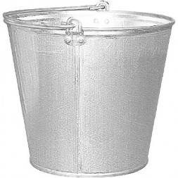 Ведра, тазы оцинкованные СИБРТЕХ Ведро,15 л, оцинкованное, Россия 67592
