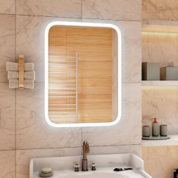 Зеркало настенное САНАКС 45224 Зеркало 500х700 мм, сенсорное, с внутренней LED подсветкой