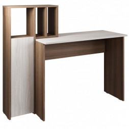 Модульная мебель МЕБЕЛЬ-КОМПЛЕКС ЛАЙТ Стол рабочий комбинированный Шимо темный/Шимо светлый
