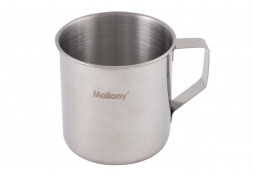 Кружка MALLONY Кружка FONTE, объем 350 мл, из нержавеющей стали с загнутыми краями, размер 8*8 см (003056)