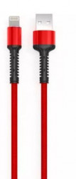 Кабель LDNIO (LD_B4461) LS63/ USB кабель Lightning/ 1m/ 2.4A/ медь: 86 жил/ красный
