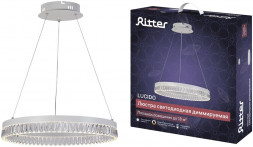 Люстра потолочная RITTER 52934 1 LUCIDO 60Вт/2550К/3350К/4550К белый