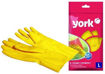 Перчатки YORK резиновые (L) 092010