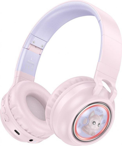 Наушники HOCO (6942007619585) W50 Bluetooth 5.3 Pink