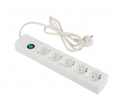 Сетевой фильтр ENGY Сеть-2 1,5м/5 роз. (ПВС 3*0,75) белый 186757