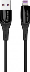 Кабель MORE CHOICE (4620202550019) K35i USB 2.4A для Lightning 8-pin силикон - 1м Black