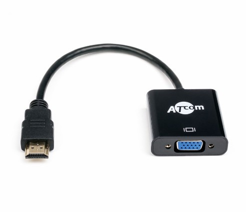 кабель ATCOM (АТ1013) переходник HDMI - VGA, 0.1m