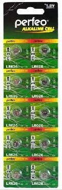 Элементы питания PERFEO LR626-10BL 377A AG4 ALKALINE CELL (10)