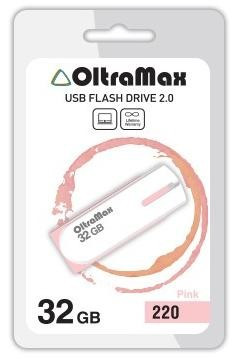 USB флэш-накопитель OLTRAMAX OM-32GB-220-розовый