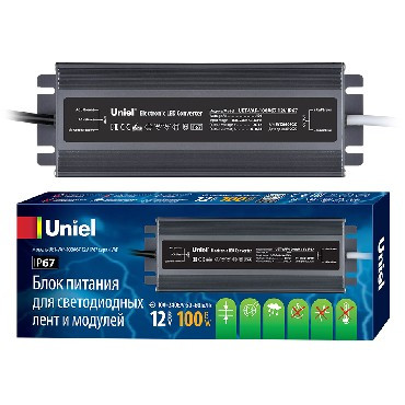 Герметичные (класс защиты IP 67) UNIEL (UL-00007576) UET-VAF-100A67 12V IP67