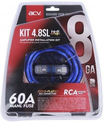 Комплект проводов ACV KIT 4.8BR (BRONZE=LIGHT) (4-кан усил-ля 8AWG/MINI ANL 60A)