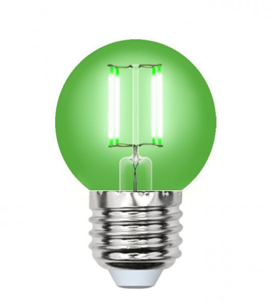 G (Лампы-глобы) UNIEL (UL-00002988) LED-G45-5W/GREEN/E27 GLA02GR