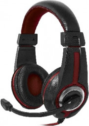 Гарнитура DEFENDER (64106) WARHEAD G-185 черный/ красный