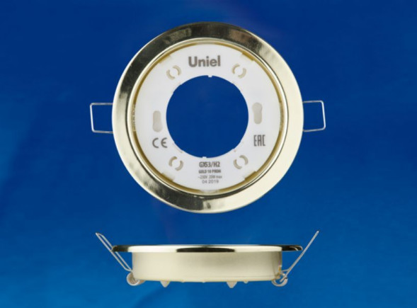 СВЕТИЛЬНИКИ ВСТРАИВАЕМЫЕ UNIEL (UL-00005053) GX53/H2 GOLD 10 PROM