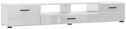 Модуль для гостиной НК-МЕБЕЛЬ GLOSS тумба для ТВ-200 Белый/Белый глянец 71373115 (3 кор.)
