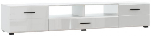 Модуль для гостиной НК-МЕБЕЛЬ GLOSS тумба для ТВ-200 Белый/Белый глянец 71373115 (3 кор.)
