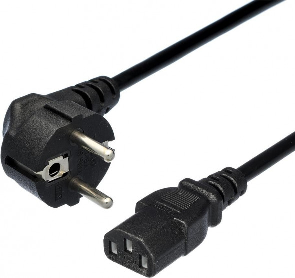 Кабель GOPOWER (00-00024055) кабель питания евровилка CEE 7/7-C13 (f) 1.2м ПВХ 0.75мм черный (1/10/200)