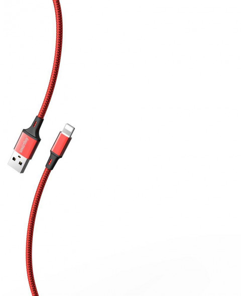 Кабель SMARTBUY (iK-522-S14rb) S14 Lightning красн./черн., 3 А, 2 м