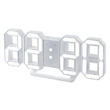 Будильник PERFEO (PF-5200) LUMINOUS PF-663, белый/белый