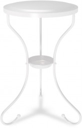 Столик журнальный SHEFFILTON SHT-CT10-1 металл/пластик белый муар (253784)