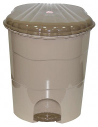 Ведро VIOLET Ведро для мусора с педалью 32л (латте-капучино) 53220