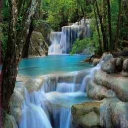 Штора для ванной BRIMIX 02-06 Шторка в ванную комнату фотопечать - ВОДОПАД