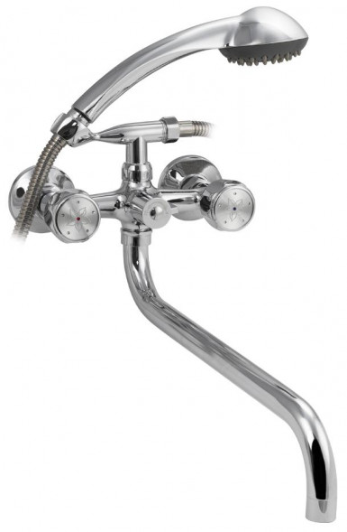 Смеситель для ванны RUSSIA-MOSCOW 2075 Смеситель в ванную металлокерамика с сатеновой ручкой