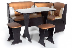 Набор мебели для кухни БИТЕЛ ОРХИДЕЯ Венге/Бронза С-109 Бежевый С-101 (4 кор)