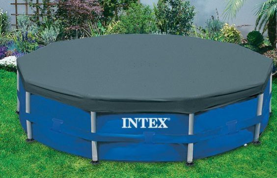 Тент для каркасного бассейна INTEX Тент для каркасного бассейна METAL FRAME 366см (выступ 25см) (в коробке) Арт. 28031